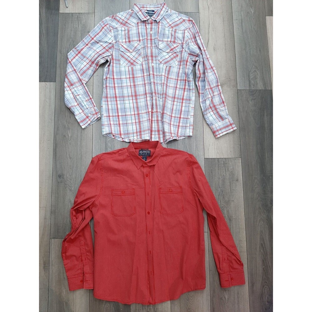 American Rag Men's Long Sleeve Button Up LOT OF 2 SIZE XL